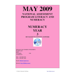 Year 3 May 2009 Numeracy - Answers